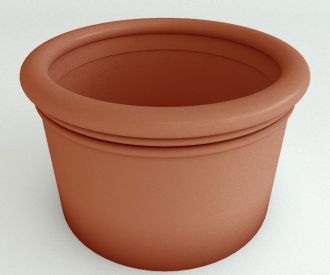 Straight Sided Cylinder Planter 18" Diameter 11" Tall