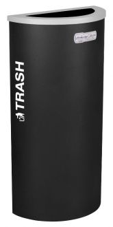 8-Gallon Modular Half Round Trash Bin