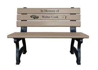 4 Foot Aspen Memorial Park Bench
