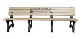 8 Foot Aspen Memorial Park Bench