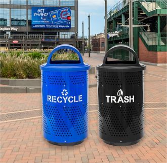 Arena 51 Gallon Perforated Receptacle