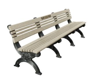 8 Foot Cambridge Memorial Park Bench With Laminate Plaque