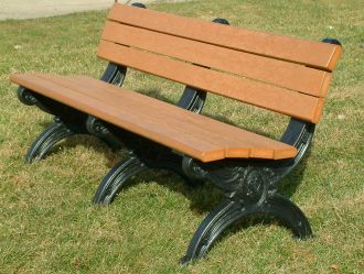 6 Foot Silhouette Park Bench