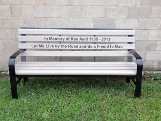 Green Brook 8 Foot Memorial Park Bench