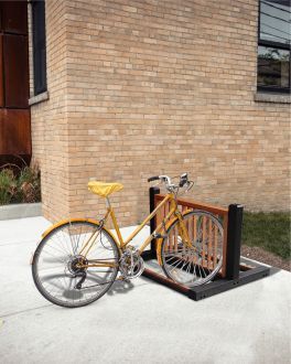 Recycled Plastic  6 Capacity Bicycle Storage Rack