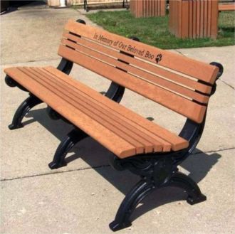 6 Foot Cambridge Memorial Bench