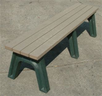 6 Foot Deluxe Backless Park Bench