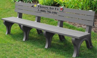 8 Foot Deluxe Memorial Park Bench