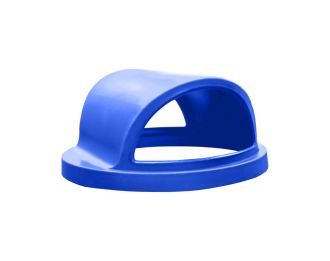 Dual opening dome trash receptacle top