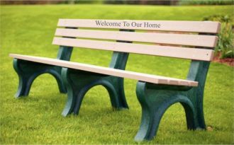 6 Foot EconoMizer Memorial Plastic Park Bench