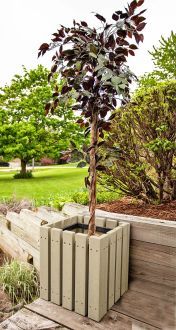 Square Recycled Plastic Planter