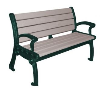 Emerald Park 4 Foot Plastic Bench