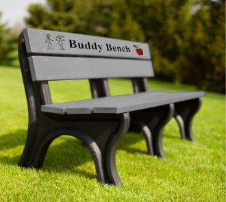 Buddy Bench 6 foot Economizer Traditional Plastic Park Bench