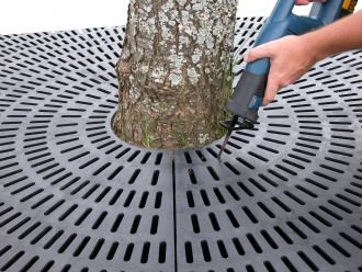 4-foot Round  Plastic Tree Grate
