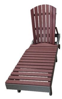Fan back chaise lounge