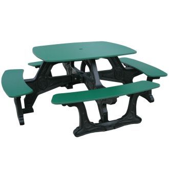 Recycled plastic 4 side Bistro picnic table
