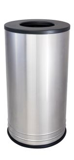 Interior Waste Receptacle with Stainless Steel top