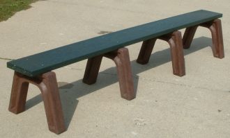 8 Foot Landmark Backless Park Bench