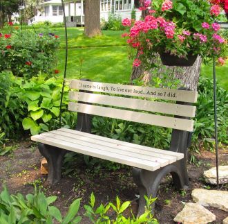 4 Foot EconoMizer Memorial Park Bench