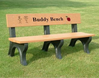 6 Foot Landmark Buddy Bench