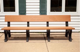 8 Foot Landmark Recycled Plastic Park Bench