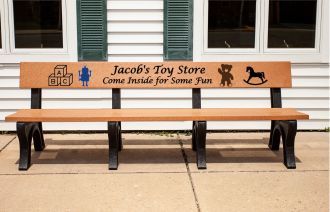 8-Foot Landmark Memorial Park Bench