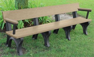 8 Foot Landmark Bench with Arm Rest