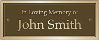 Bronze Memorial Plaques