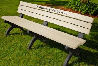 6 Foot Monarque Memorial Park Bench