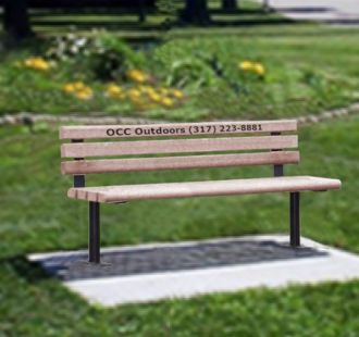 Greenwood 4-Foot Memorial Park Bench