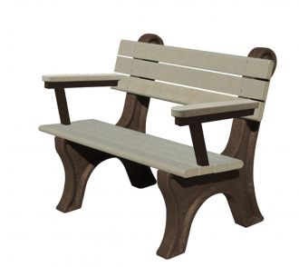 4 Foot Park Classic Bench With Arm Rest
