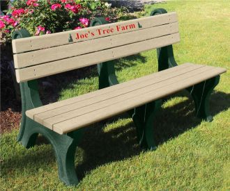 6 Foot Park Classic Memorial Bench