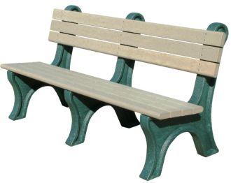 6 Foot Classic Plastic Park Bench