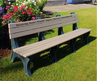 8 Foot Park Classic Memorial Bench