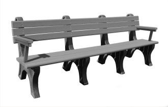 8 Foot Park Classic Bench with Armrest