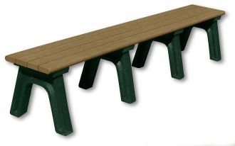 8 Foot Park Classic Backless Bench
