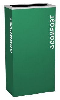 17-Gallon Modular Rectangular Recycle Bin, Compost
