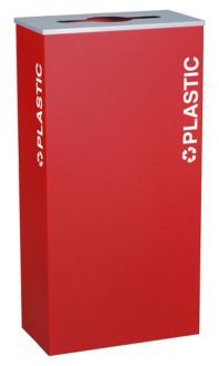 17-Gallon Modular Rectangular Recycle Bin, Plastic