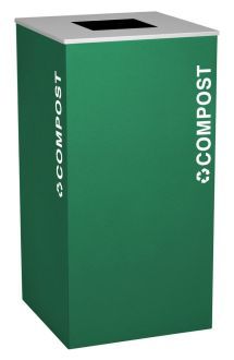 36-Gallon Modular Square Recycle Bin, Compost