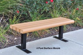 Greenwood Backless Park Bench