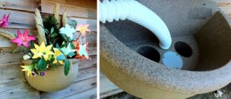 24" Self-Watering Sconce Planter