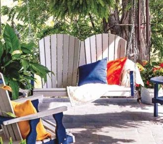 Anirondack porch swing