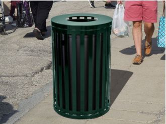 Streetscape 45 Gallon Outdoor Trash Receptacle