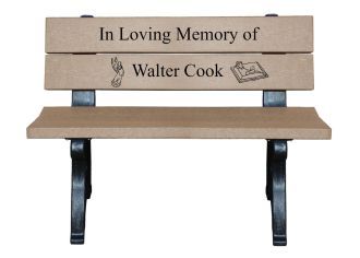 4 Foot Spruce Memorial Bench