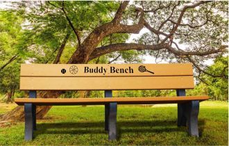 Buddy Bench 6 Foot Traditional Plastic Buddy Bench