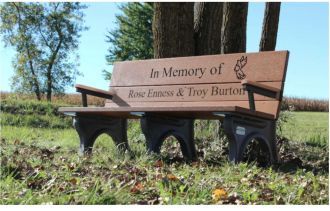 ADA Traditional 6 foot Memorial Park Bench with Arm Rest