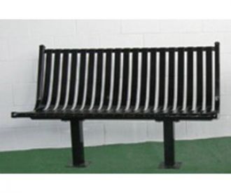 4-foot Steel Pedestal Park Bench