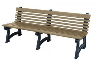 Willow Park Recycled Plastic Bench 6 foot