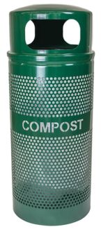 34-Gallon Dome Top Perforated Compost Receptacle