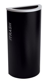 8-Gallon Modular Half Round Trash Bin